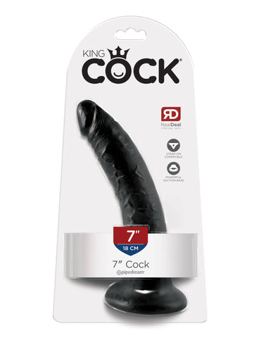 King Cock 7 Inch Realistic Dildo with Suction Cup - Realistic Dildos