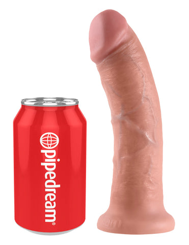 King Cock 8 Inch Realistic Dildo with Suction Cup - Realistic Dildos
