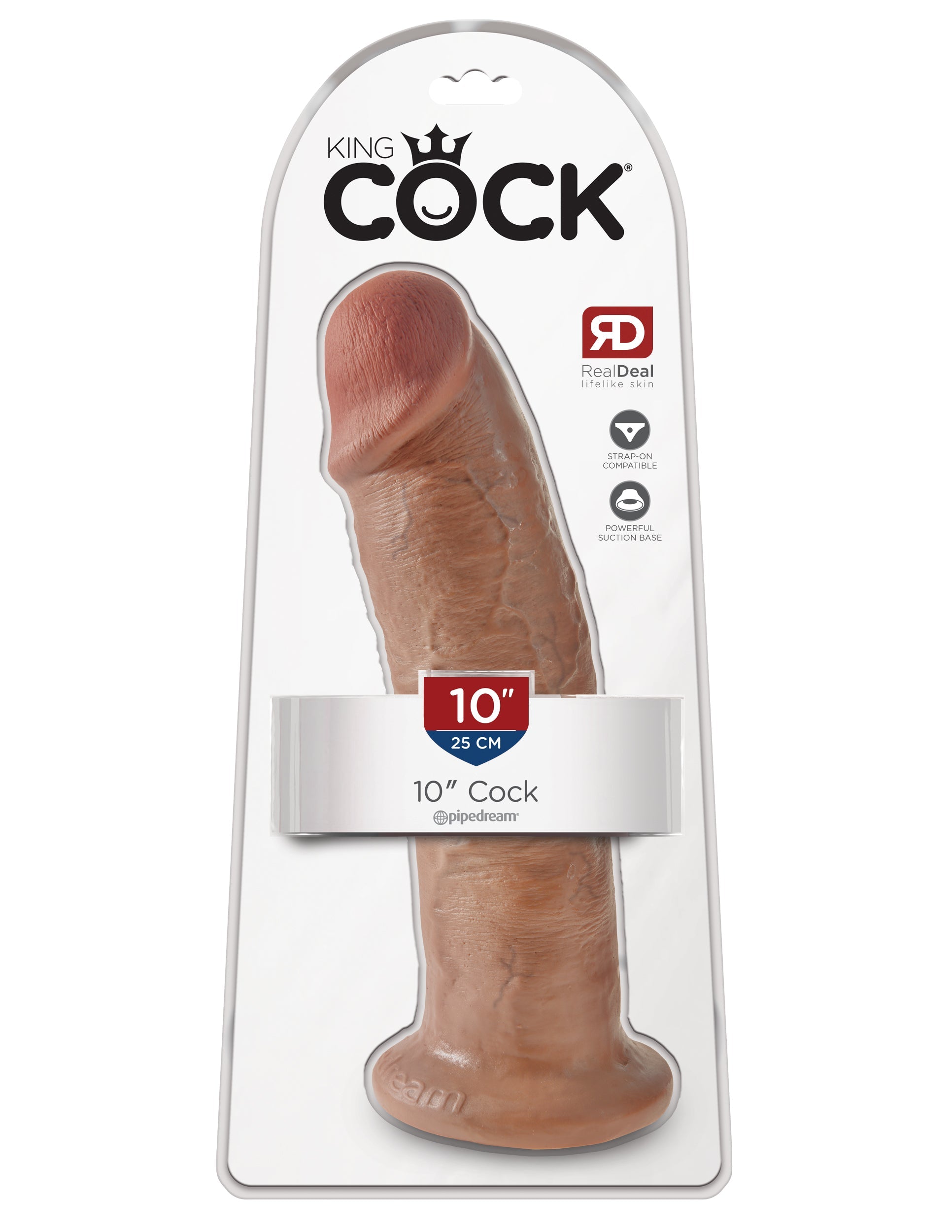 King Cock Realistic Dildo with Suction Cup Tan Realistic Dildos