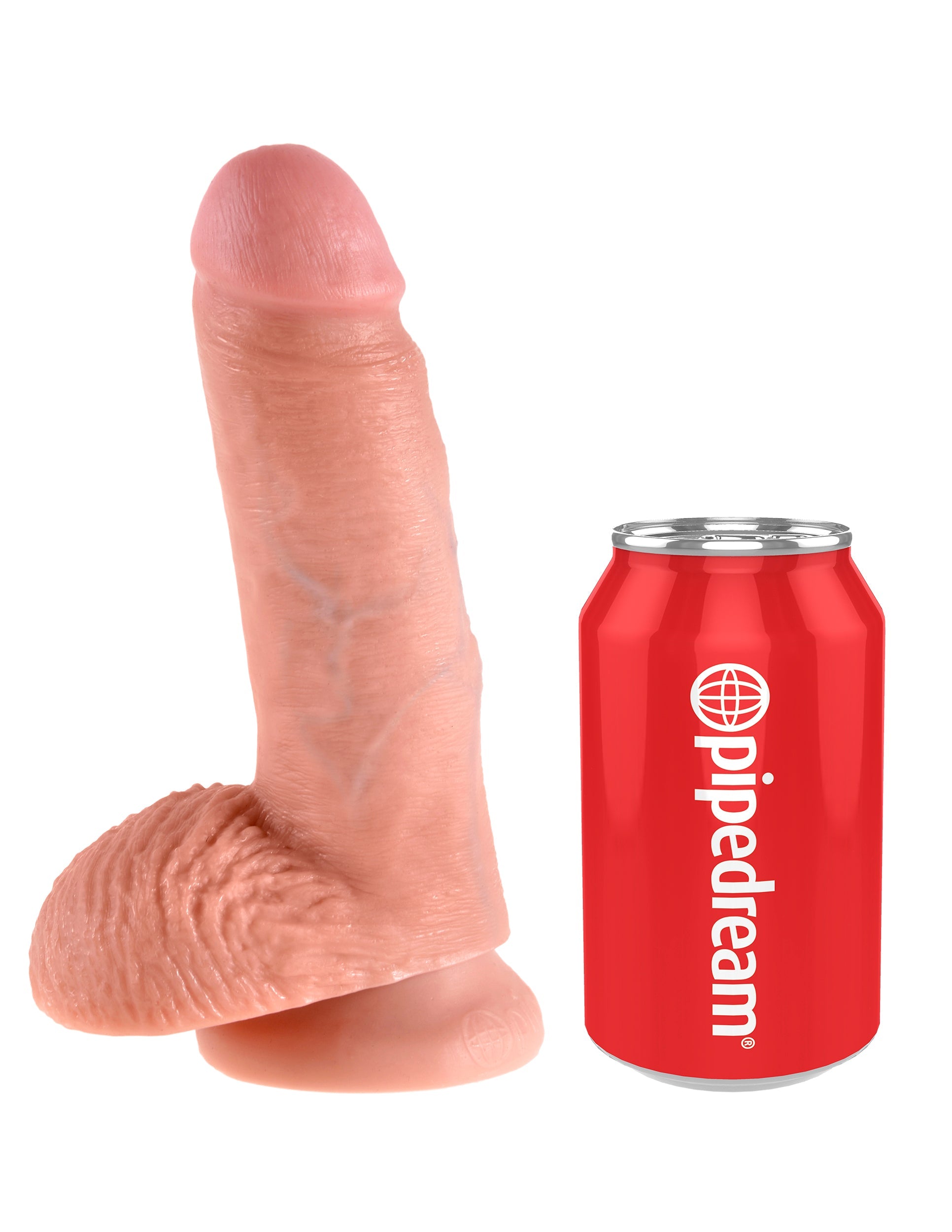 King Cock 7 Realistic Cock with Balls and Suction Cup Realistic Dildos