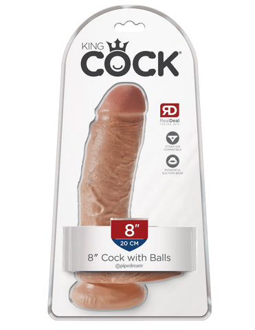 King Cock Realistic Cock with Balls and Suction Cup Base - Realistic Dildos