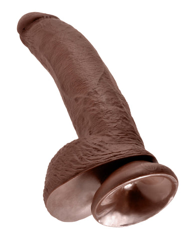 King Cock 9 Inch Suction Cup Realistic Dong with Balls - Realistic Dildos
