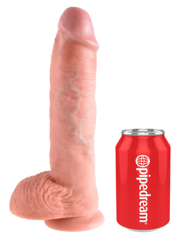 King Cock 10 inch Cock With Balls - Realistic Dildos
