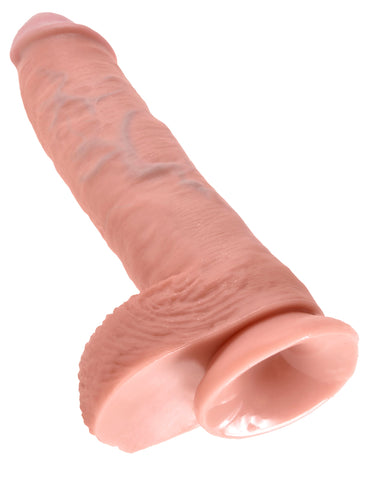King Cock 10 inch Cock With Balls - Realistic Dildos