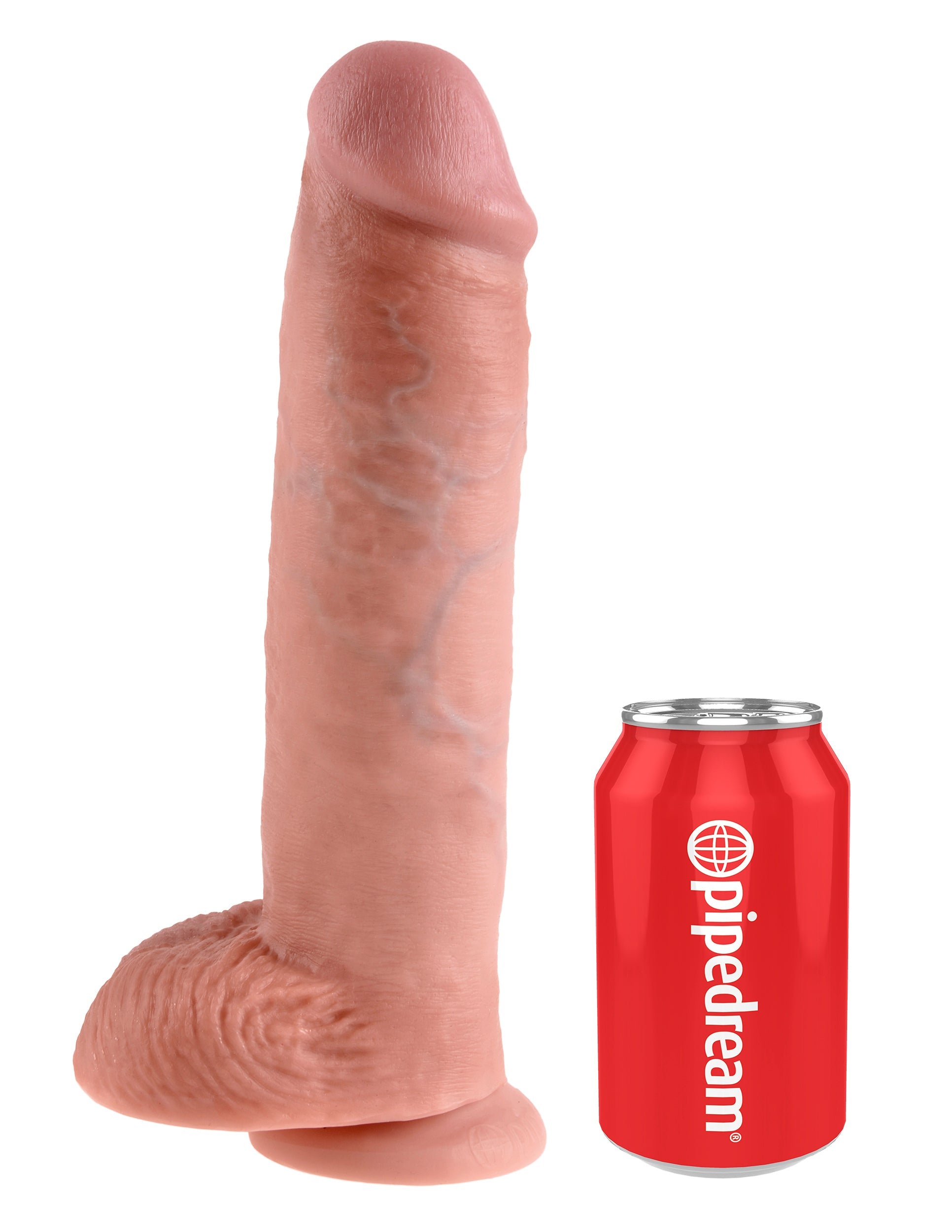 King Cock 11 inch Suction Cup Realistic Dildo With Balls Realistic Dildos