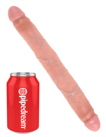 King Cock 12 inch Slim Double Ender Realistic Dildo - Double Ender