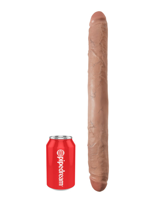 King Cock 16 Inch Thick Double Ender Realistic Dildo - Double Ender