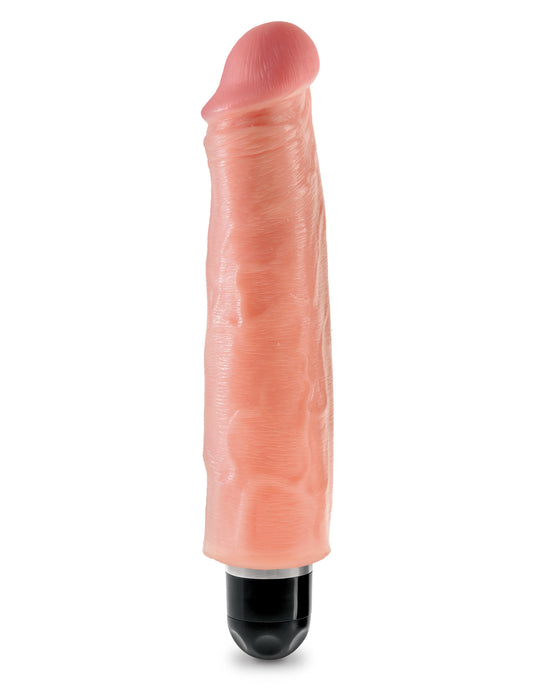 King Cock Vibrating Stiffy Realistic & Body-Safe Dildo Flesh - Vibrating Dildos