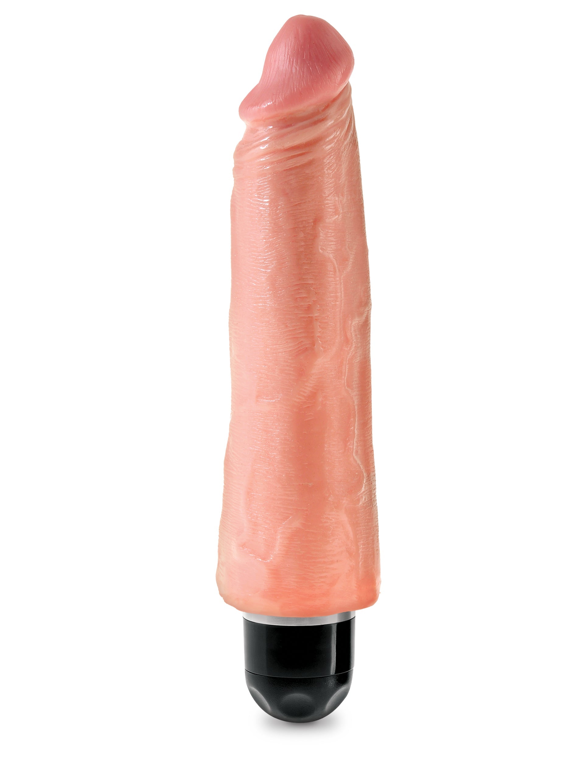 King Cock Vibrating Stiffy Realistic & Body-Safe Dildo Flesh Vibrating Dildos