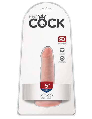 King Cock 5 Inch Realistic Dildo with Suction Cup - Realistic Dildos