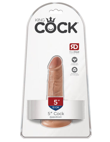 King Cock 5 Inch Realistic Dildo with Suction Cup - Realistic Dildos