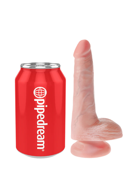 King Cock 6 Inch Suction Cup Realistic Dildo with Balls {% if variant != 'Default Title' and variant != blank %} {% endif %} Realistic Dildos