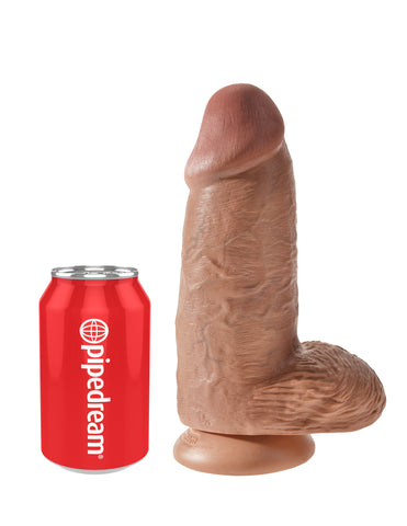 King Cock Chubby 9 Inch Realistic Dildo with Suction Cup - Realistic Dildos