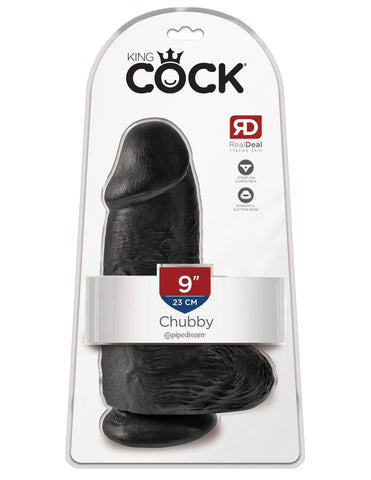 King Cock Chubby 9 Inch Realistic Dildo with Suction Cup - Realistic Dildos