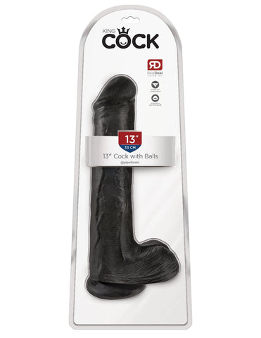 King Cock 13 Inch Realistic Cock with Balls - Realistic Dildos