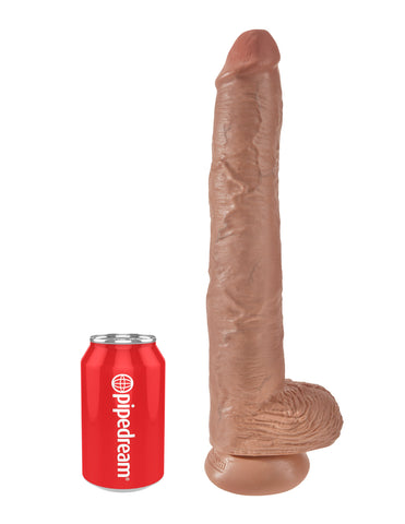 King Cock 14 inch Realistic Cock with Balls - Realistic Dildos