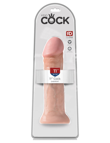 King Cock Suction Cup Base Realistic Dildo Flesh - Realistic Dildos