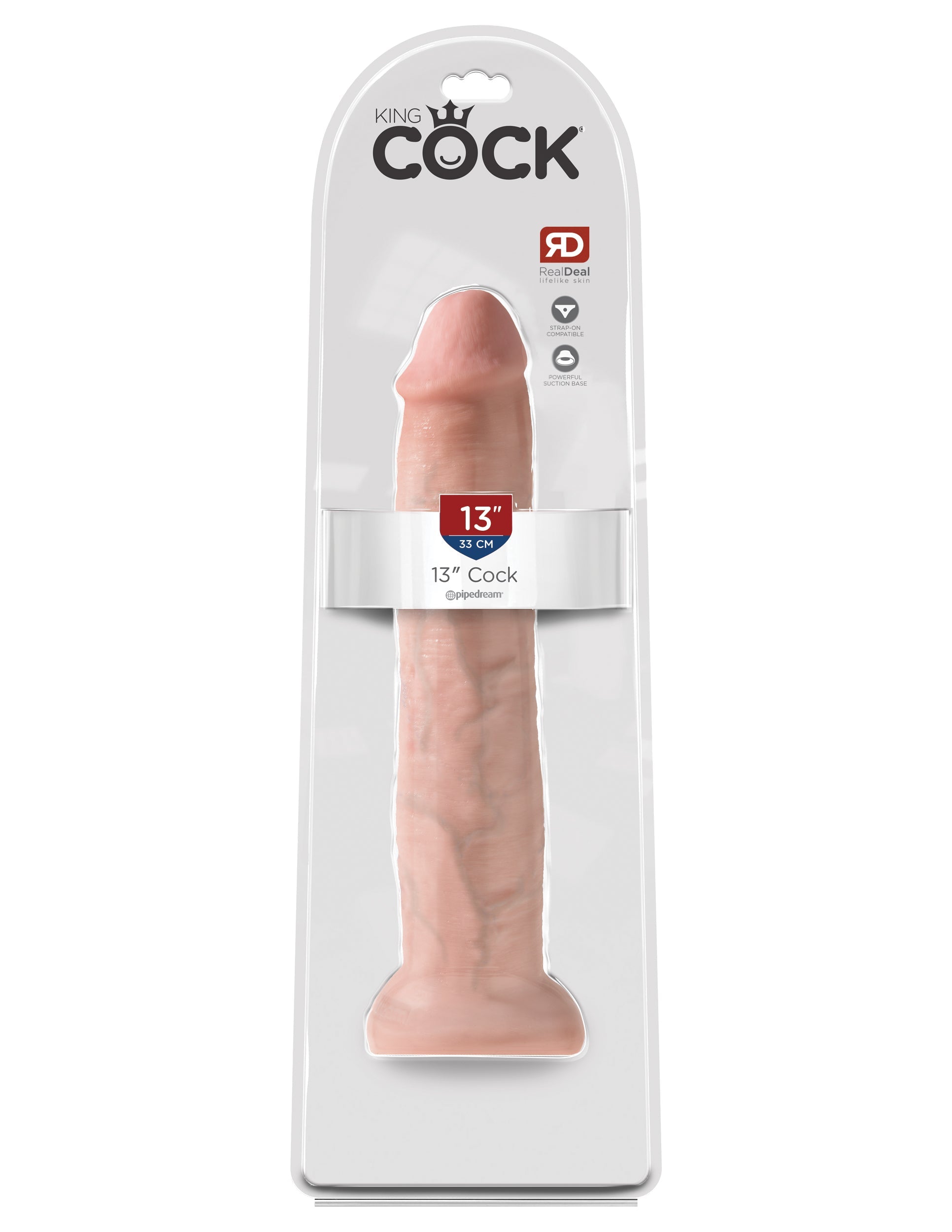 King Cock 13 inch Realistic Pleasure Dong Realistic Dildos