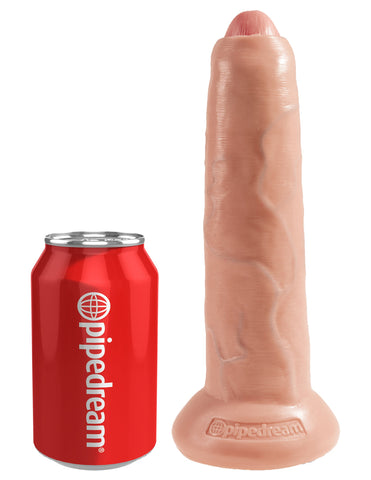 King Cock Uncut Lifelike with Foreskin Realistic Dildo Flesh - Realistic Dildos