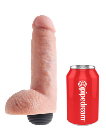 King Cock Squirting Realistic Cock with Balls Flesh - Realistic Dildos