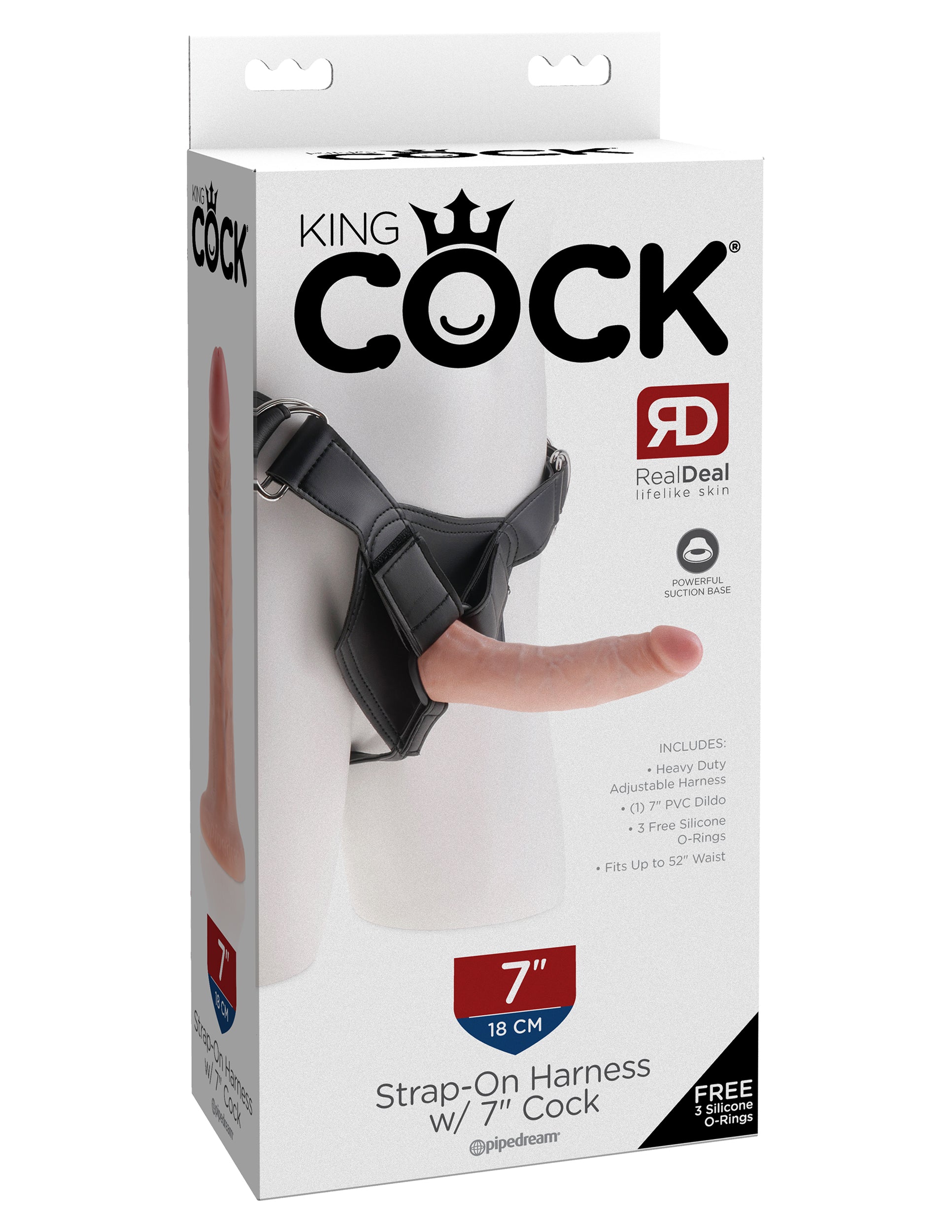 King Cock Strap-On Harness with Realistic Cock Flesh Strap On Sextoys
