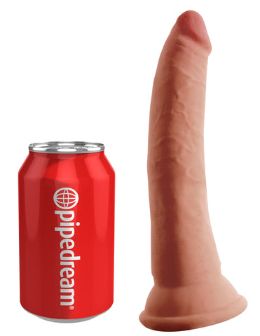 King Cock Plus 7 Inch Triple Density Realistic Cock Tan - Realistic Dildos