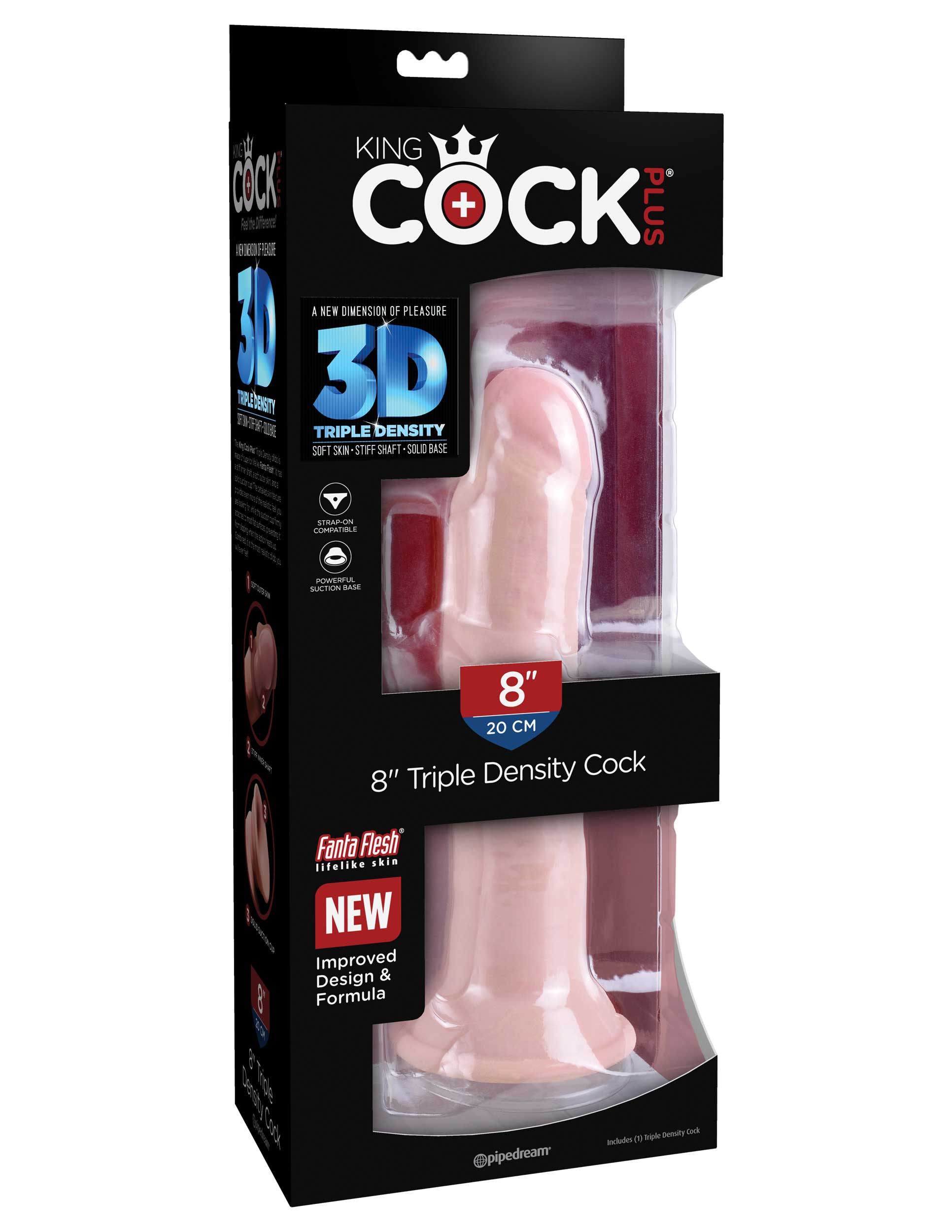 King Cock Plus Triple Density Realistic Feel Dildo Realistic Dildos