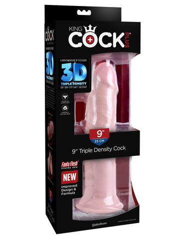 King Cock Plus Triple Density Realistic Feel Dildo - Realistic Dildos