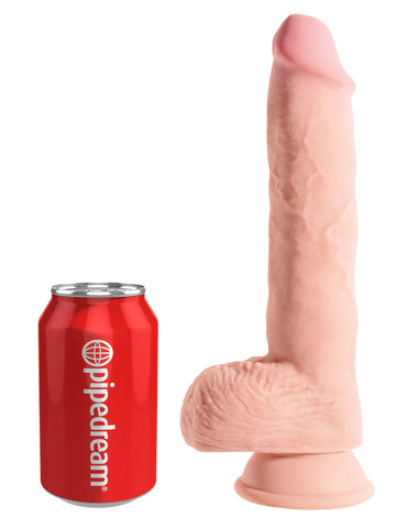 King Cock Plus 10 Inch Triple Density Fat Cock with Balls - Realistic Dildos