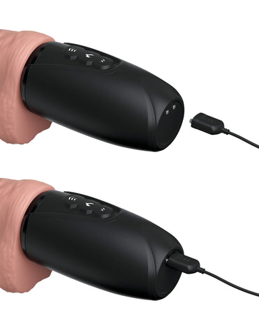 King Cock Plus 6.5 Inch 3D Thrusting Vibrating Cock - Vibrating Dildos