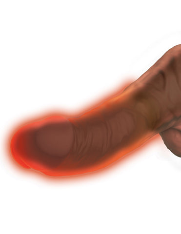 King Cock Plus 7.5 Inch Thrusting Cock with Balls Brown - Realistic Dildos