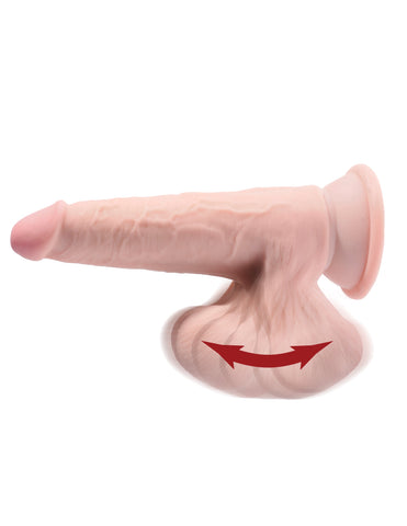 King Cock Plus Triple Density Cock With Swinging Balls - Realistic Dildos