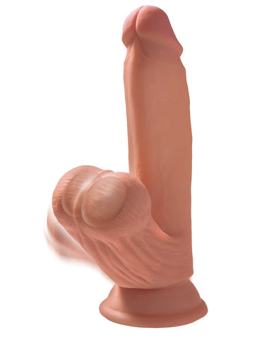 King Cock Plus 7 Inch Triple Density Cock With Swinging Ball - Realistic Dildos
