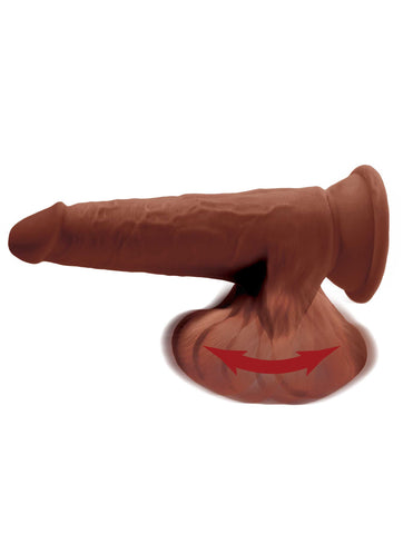 King Cock Plus 8 Inch Triple Density Cock With Swinging Ball - Realistic Dildos