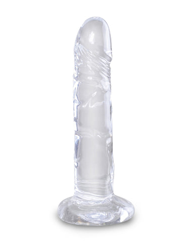 King Cock Clear Realistic Cock With Suction Cup Base - Realistic Dildos