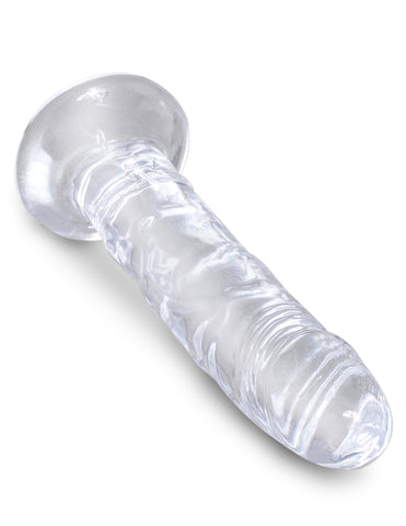 King Cock Clear Realistic Cock With Suction Cup Base - Realistic Dildos