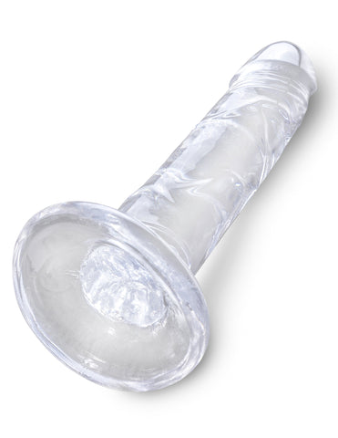 King Cock Clear Realistic Cock With Suction Cup Base - Realistic Dildos