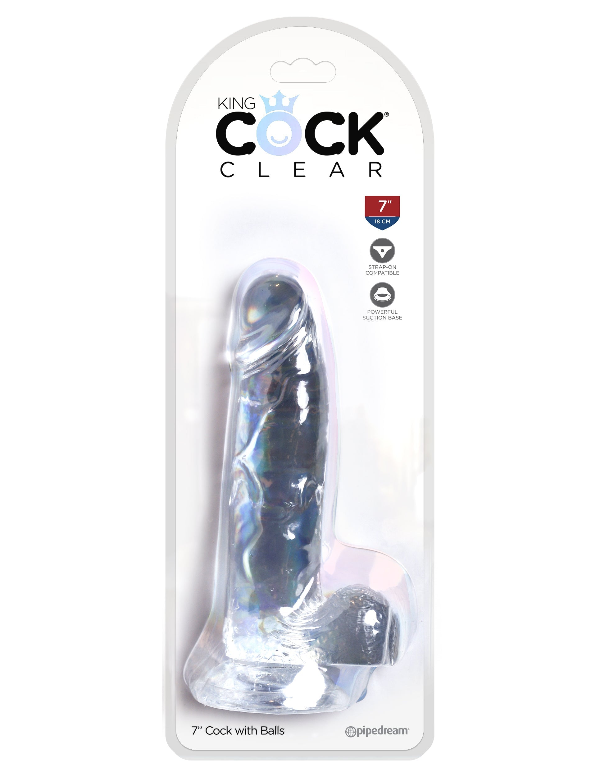 King Cock Clear Realistic Looking Cock with Balls Realistic Dildos