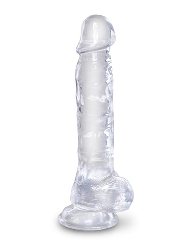 King Cock Clear Realistic Looking Cock with Balls - Realistic Dildos