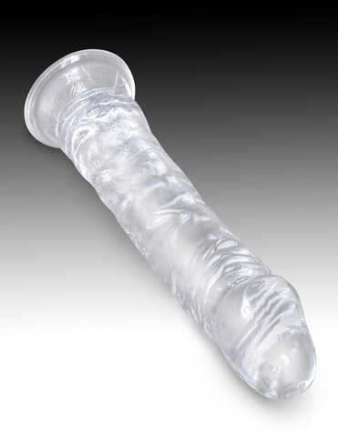 King Cock Clear Realistic Cock With Suction Cup Base - Realistic Dildos