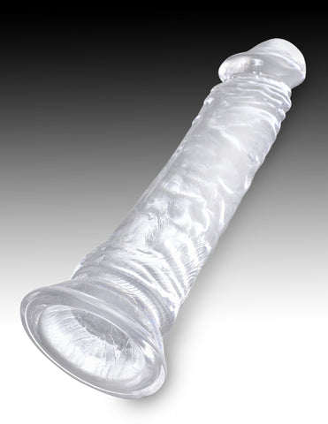 King Cock Clear Realistic Cock With Suction Cup Base - Realistic Dildos