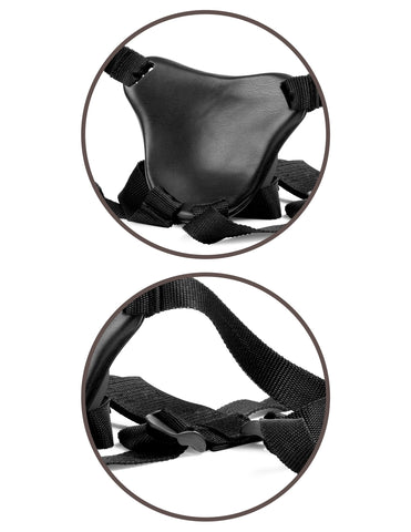 King Cock Elite Deluxe Silicone Body Dock Strap On Kit - Realistic Dildos