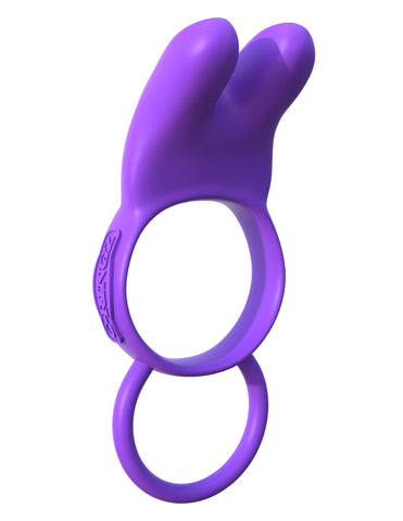 Pipedream Fantasy C-Ringz Twin Teazer Rabbit Cock Ring - Vibrating Cock Rings