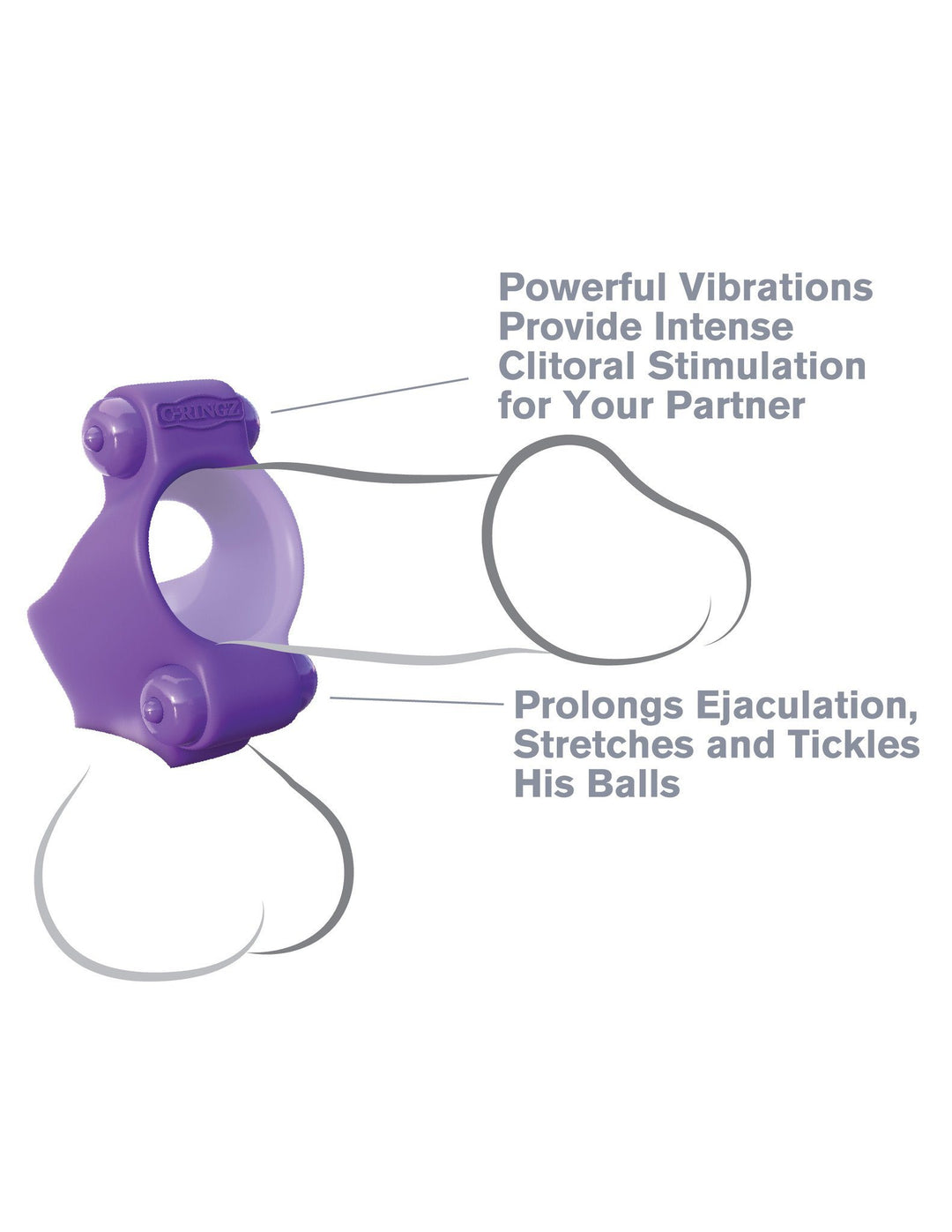 Pipedream Fantasy C-Ringz Squeeze Play Couples Cock Ring Cock Rings