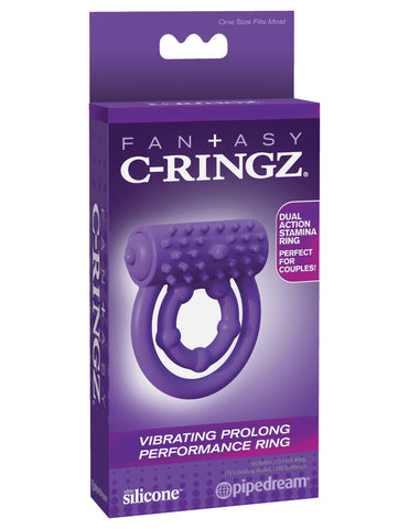 Pipedream Fantasy C-Ringz Vibrating Prolong Performance Ring - Vibrating Cock Rings