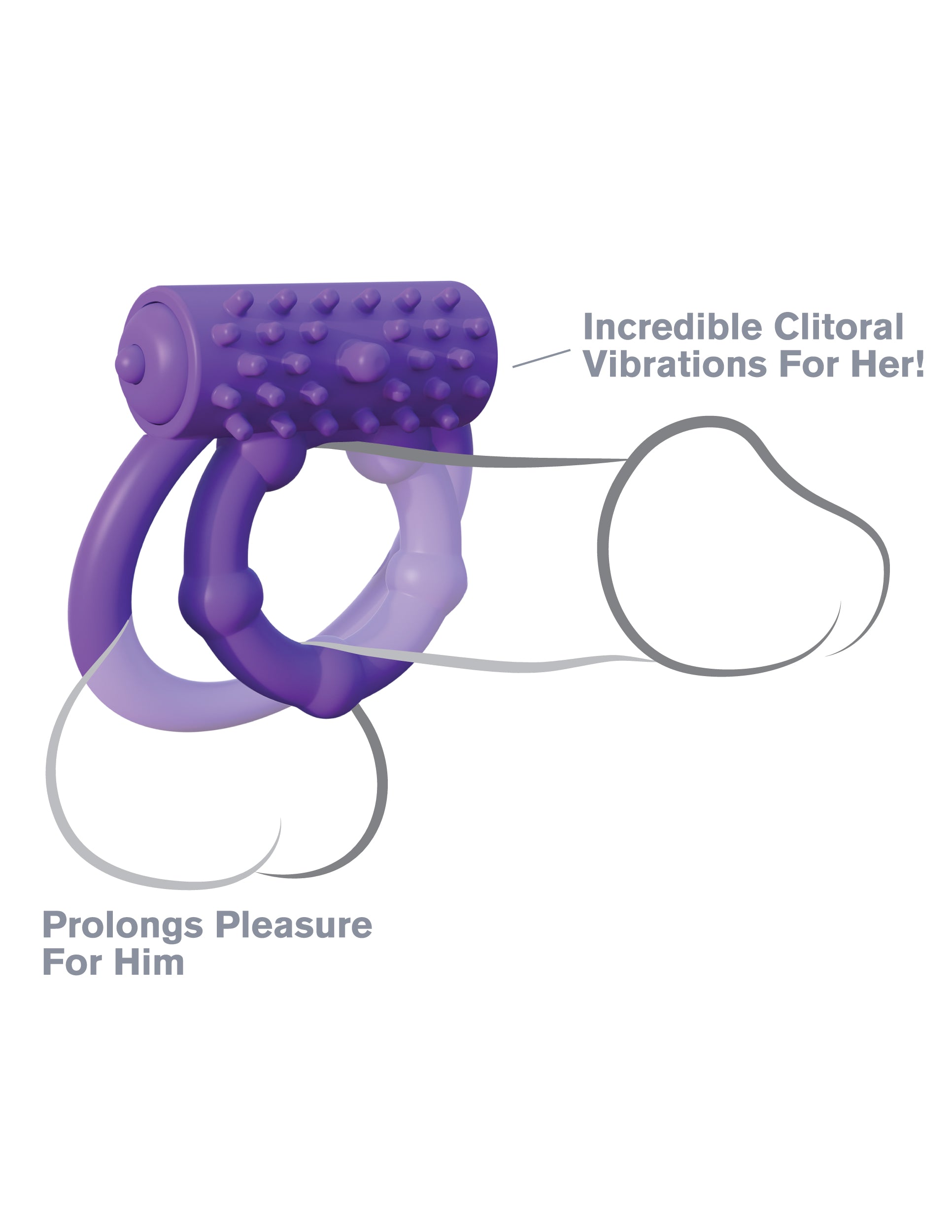 Pipedream Fantasy C-Ringz Vibrating Prolong Performance Ring Vibrating Cock Rings