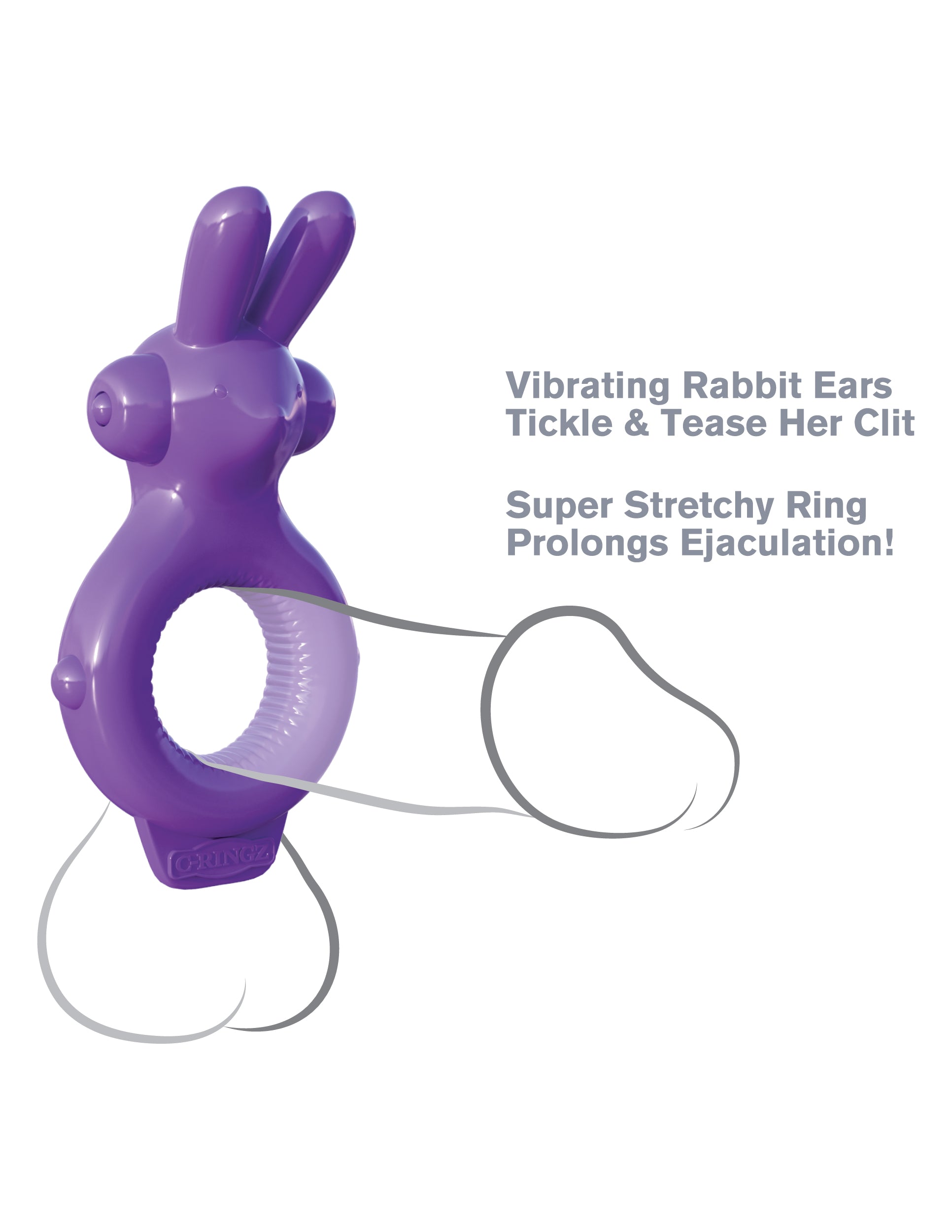 Pipedream Fantasy C-Ringz Ultimate Rabbit Ear Cock Ring Vibrating Cock Rings