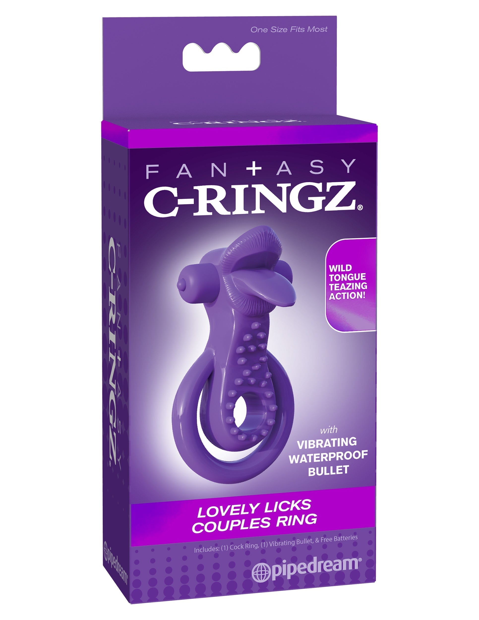 Pipedream Fantasy C-Ringz Lovely Licks Couples Ring Vibrating Cock Rings