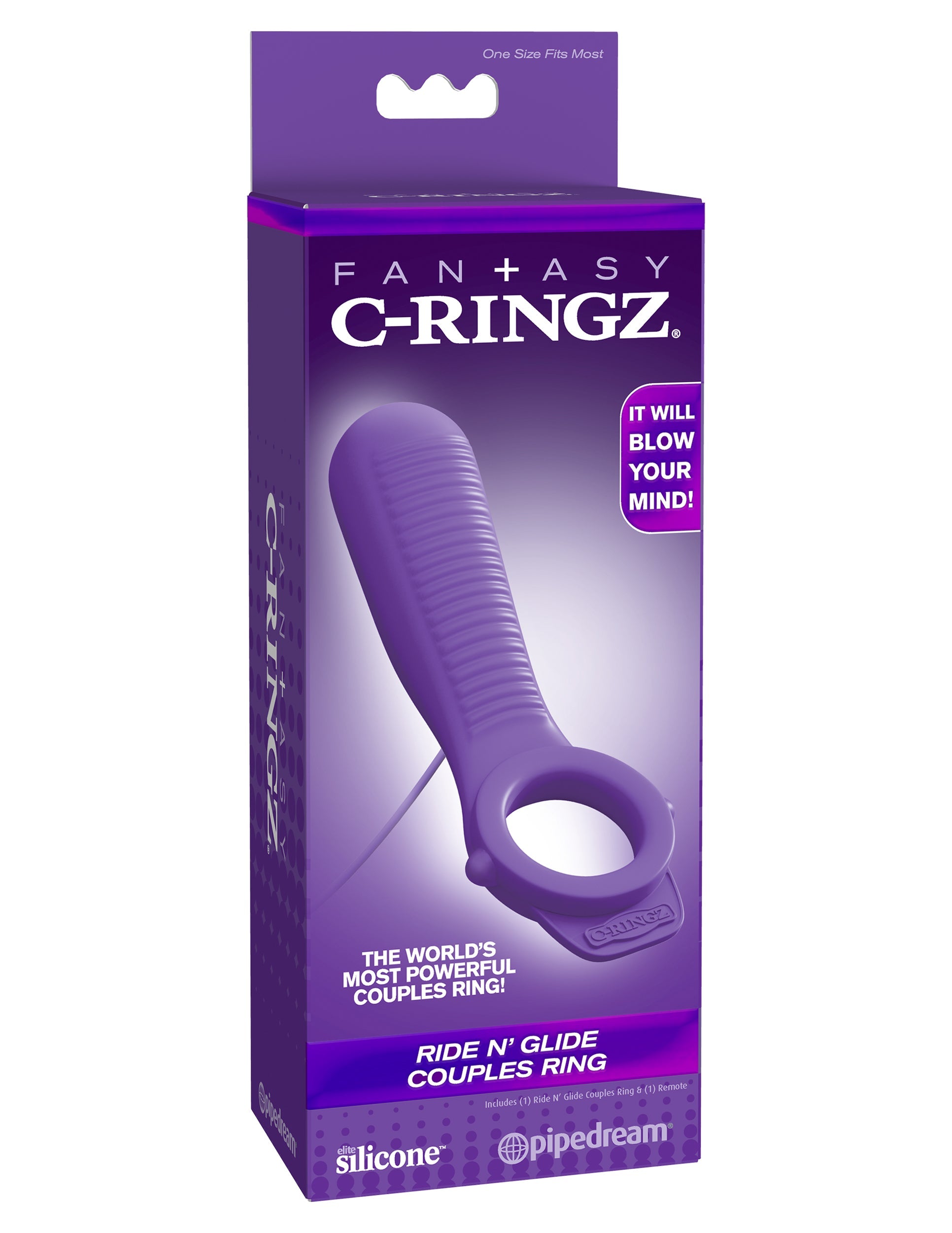 Pipedream Fantasy C-Ringz Ride N Glide Couples Ring Cock Rings