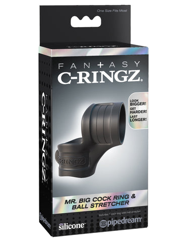 Fantasy C-Ringz Mr. Big Cock Ring and Ball Stretcher - Cock Rings